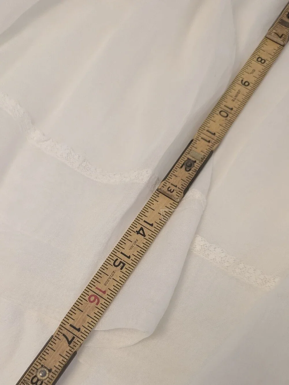 VINTAGE 1950 Sheer White Apron Tie-Waist Traditional 17